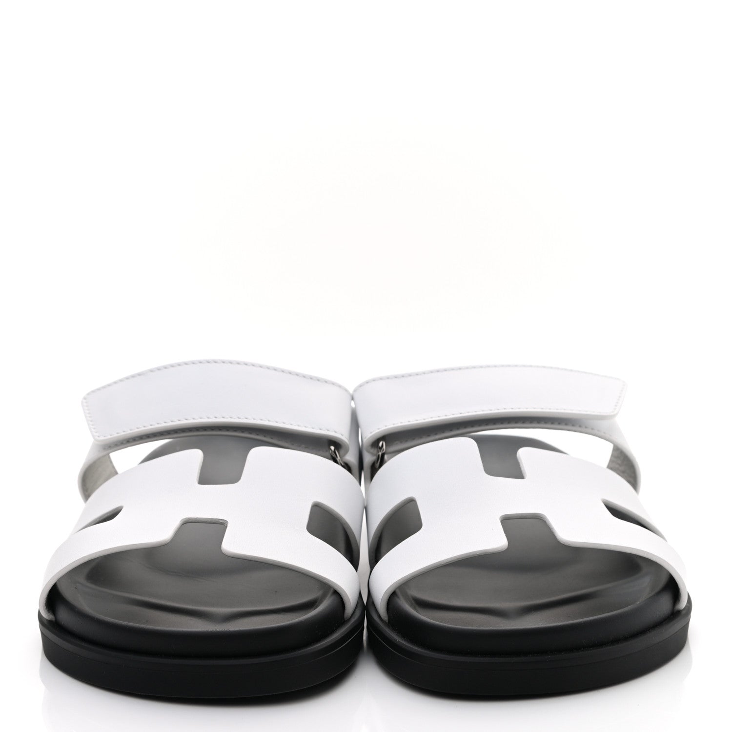 Hermes Calfskin Womens Chypre Sandals 36 White 2 of 9