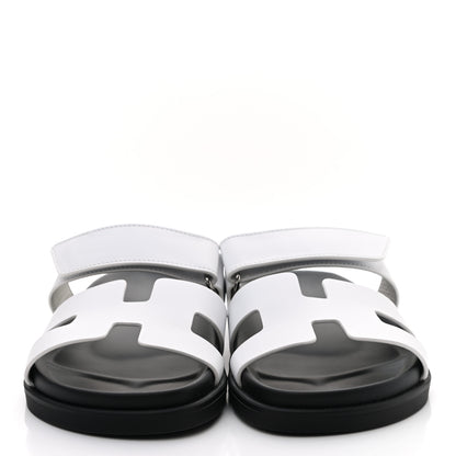 Hermes Calfskin Womens Chypre Sandals 36 White 2 of 9