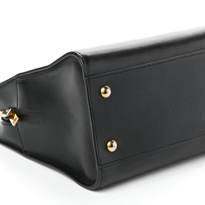 Saint Laurent Smooth Calfskin Small Monogram Cabas Black 8 of 9