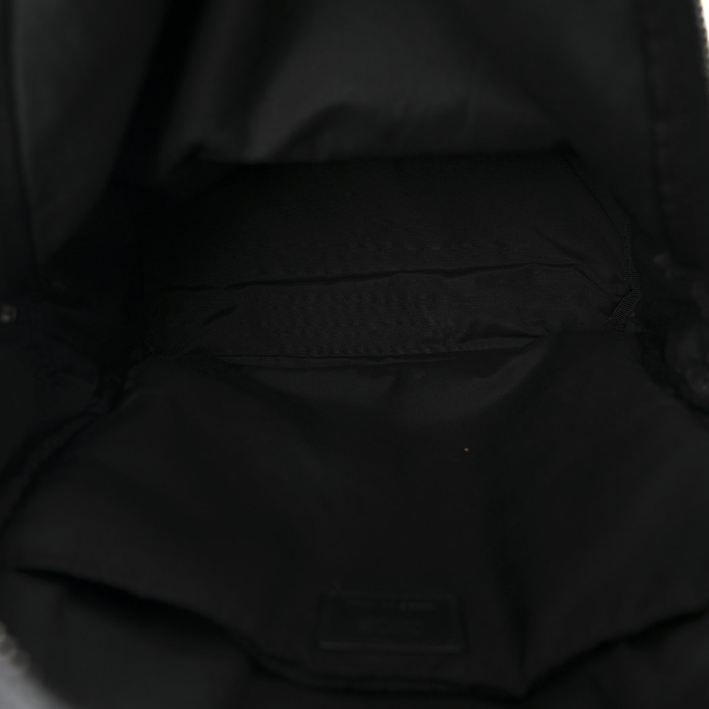 Oblique Calfskin Rider Kid's Backpack Beige Black