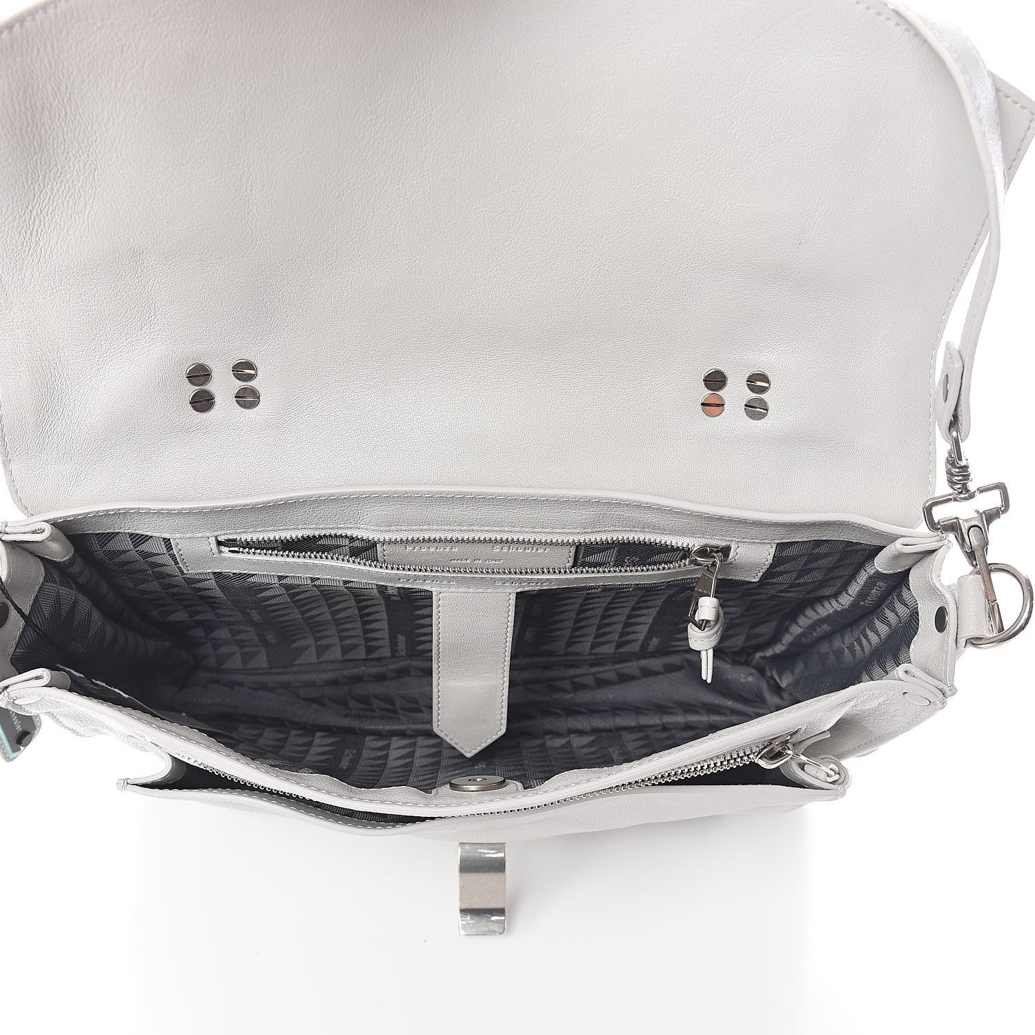 Proenza Schouler Lambskin Medium PS1 Satchel Pale Steel 5 of 8
