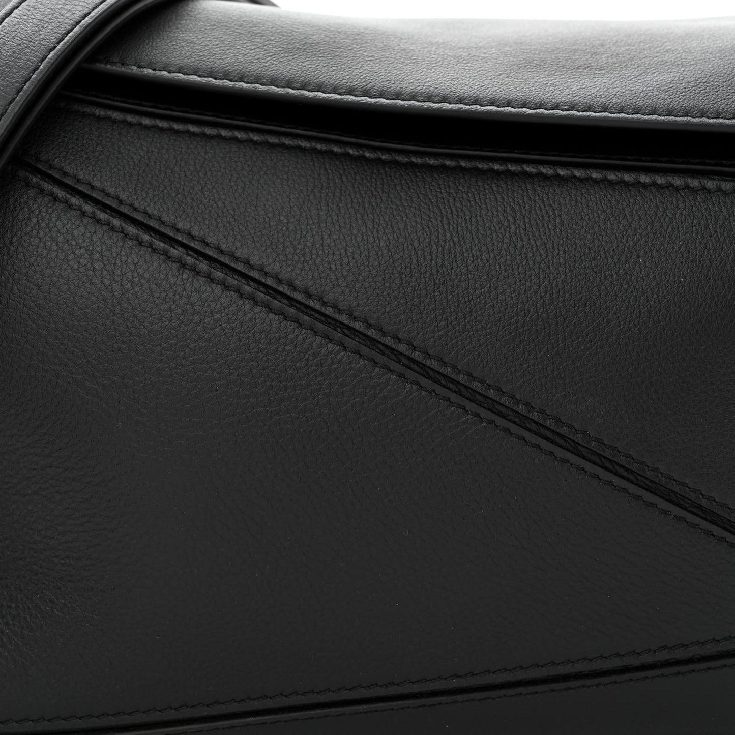 Calfskin Small Puzzle Bag Black