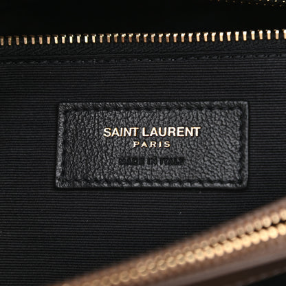 Saint Laurent Linen Y Quilted Monogram Medium Loulou Chain Satchel Natural Taupe 6 of 11