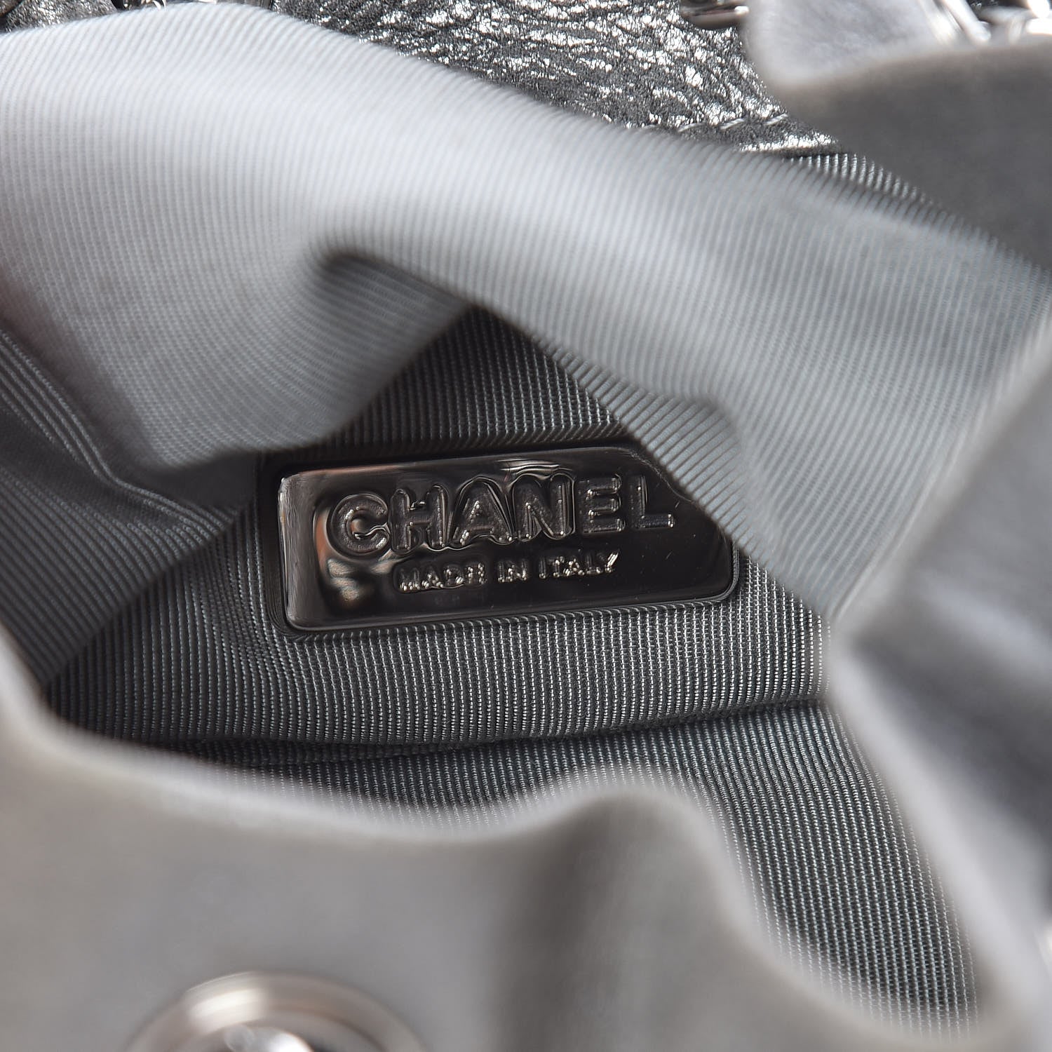 Chanel Metallic Lambskin Quilted Small In Seoul Backpack Silver 6 of 10