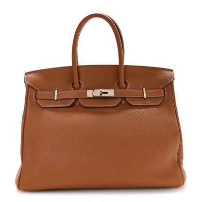 Hermes Togo Birkin 35 Gold 1 of 11