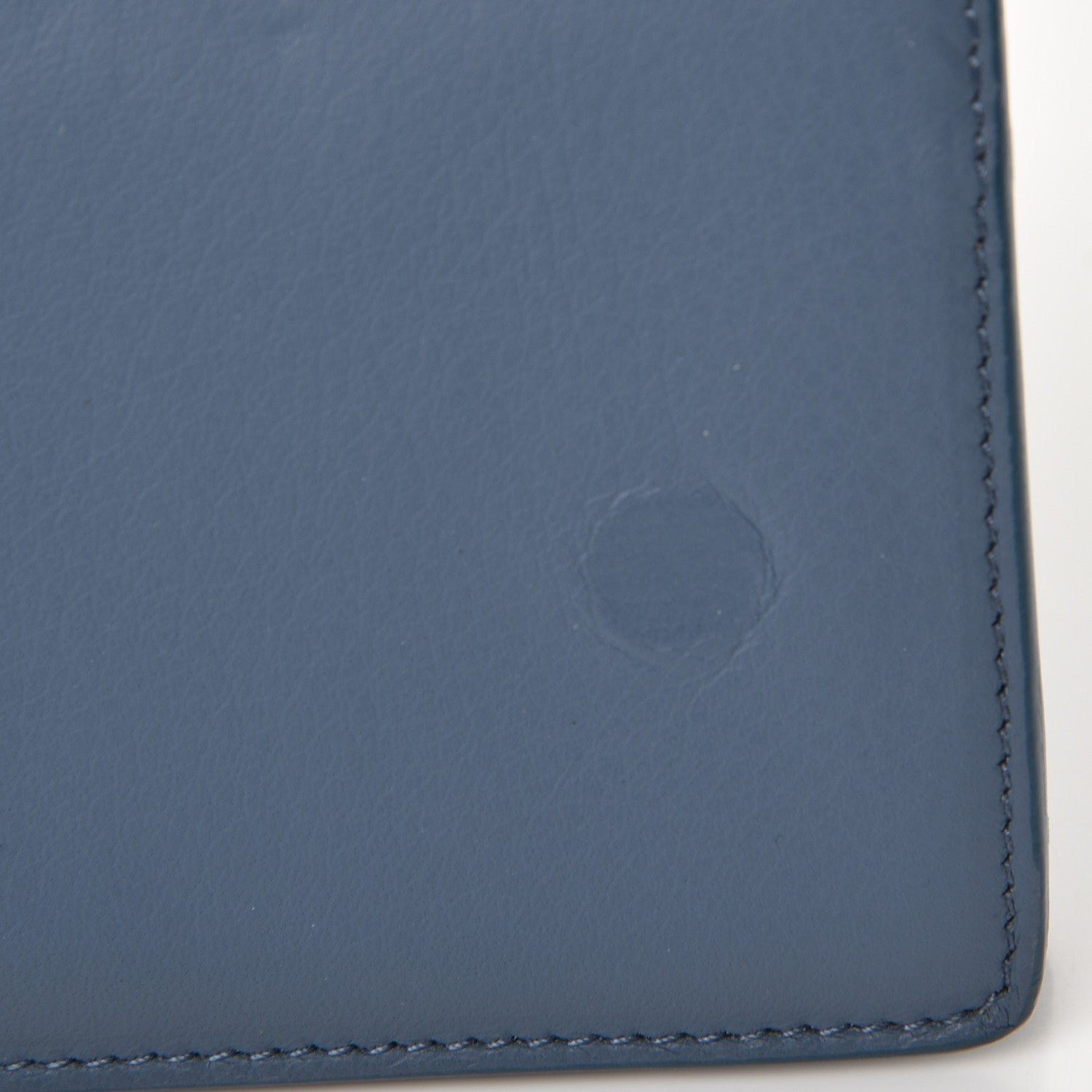 Balenciaga Calfskin Papier Wand Clutch Petroleu Bleu 9 of 10