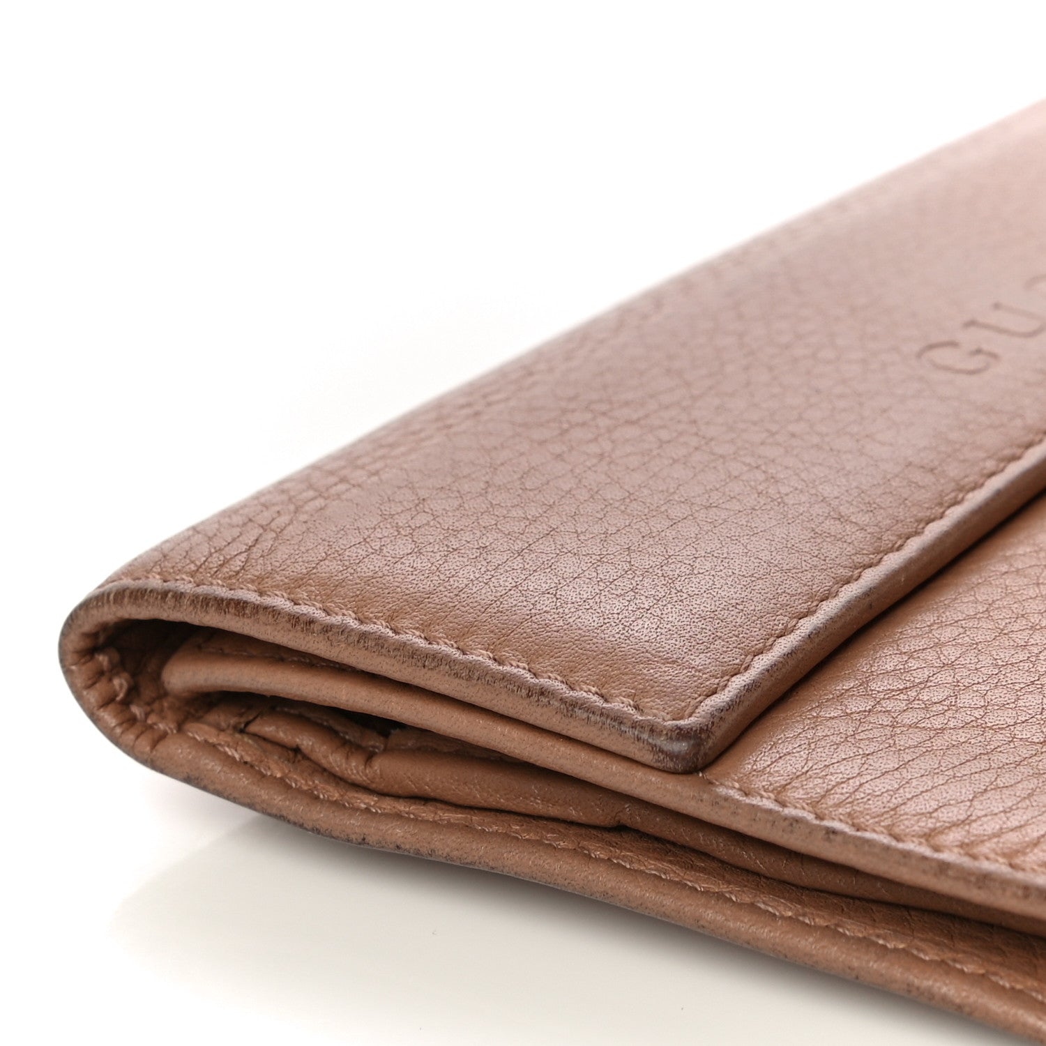 Gucci Deerskin Continental Flap Wallet Brown 8 of 26
