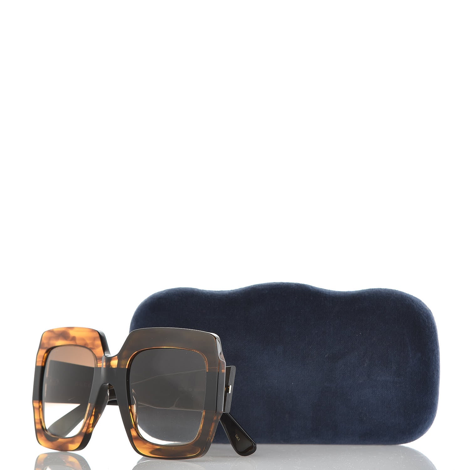 Gucci Square Frame GG0178S Sunglasses Havana 7 of 7
