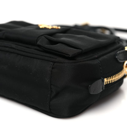 Prada Tessuto Nylon Bow Camera Bag Black 9 of 10