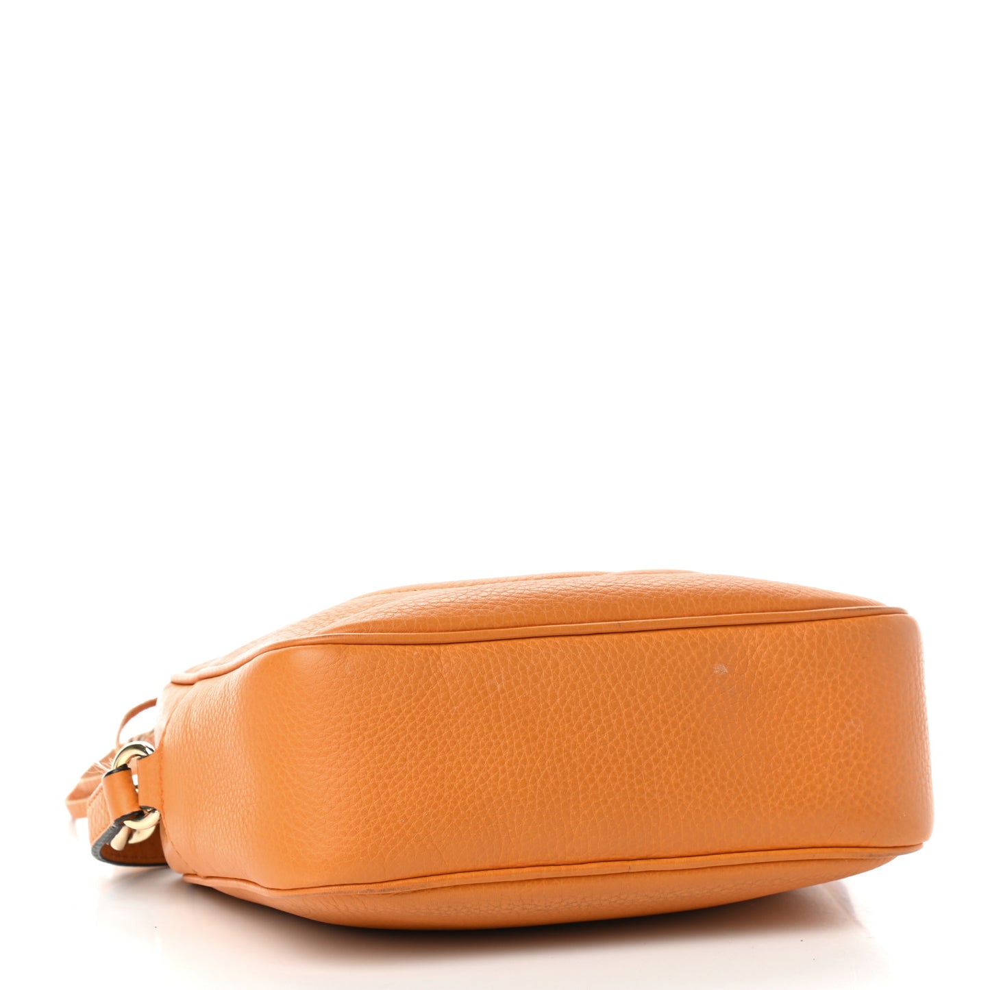 Pebbled Calfskin Small Soho Disco Bag Curcuma