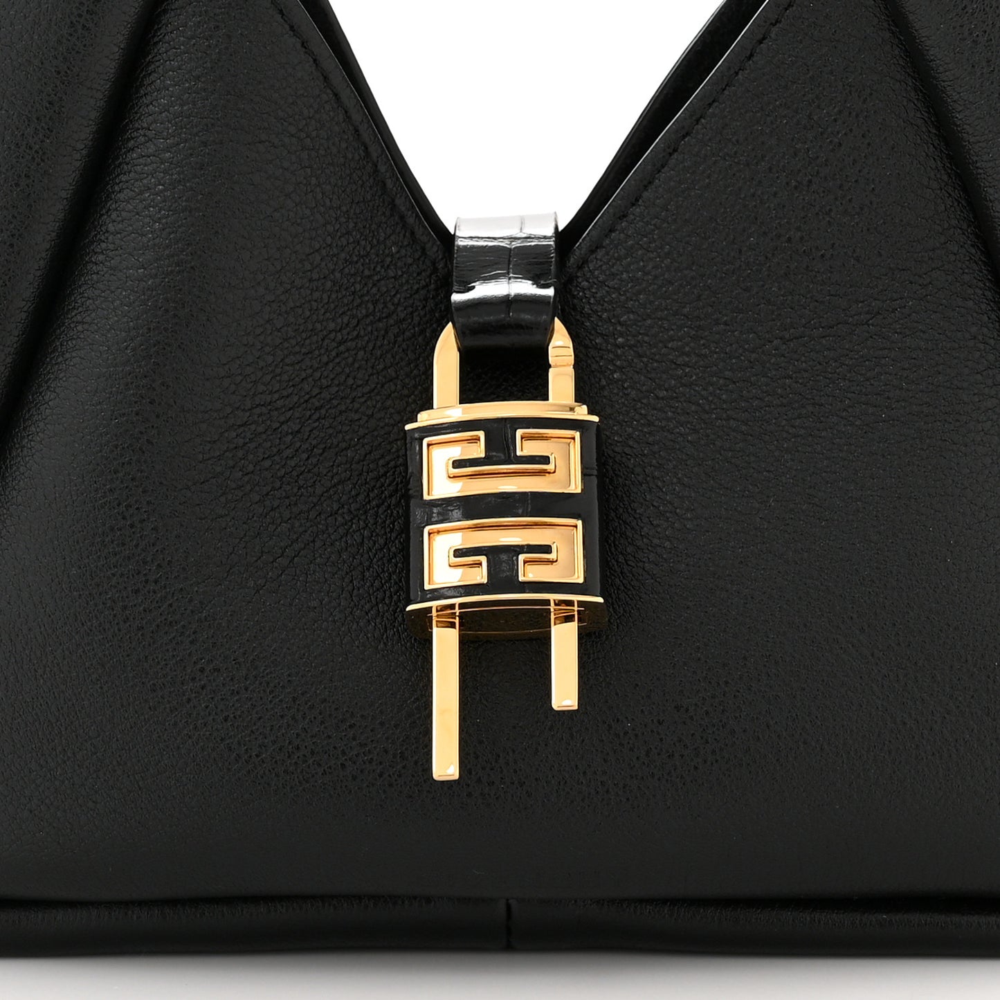 Grained Calfskin Mini G-Lock Hobo Black