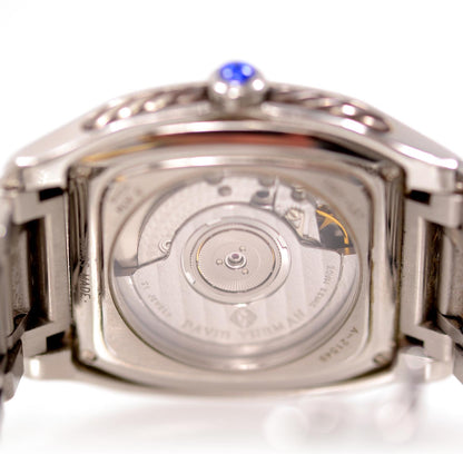 David Yurman Stainless Steel 35mm Thoroughbred Automatic Watch Blue 3 of 4
