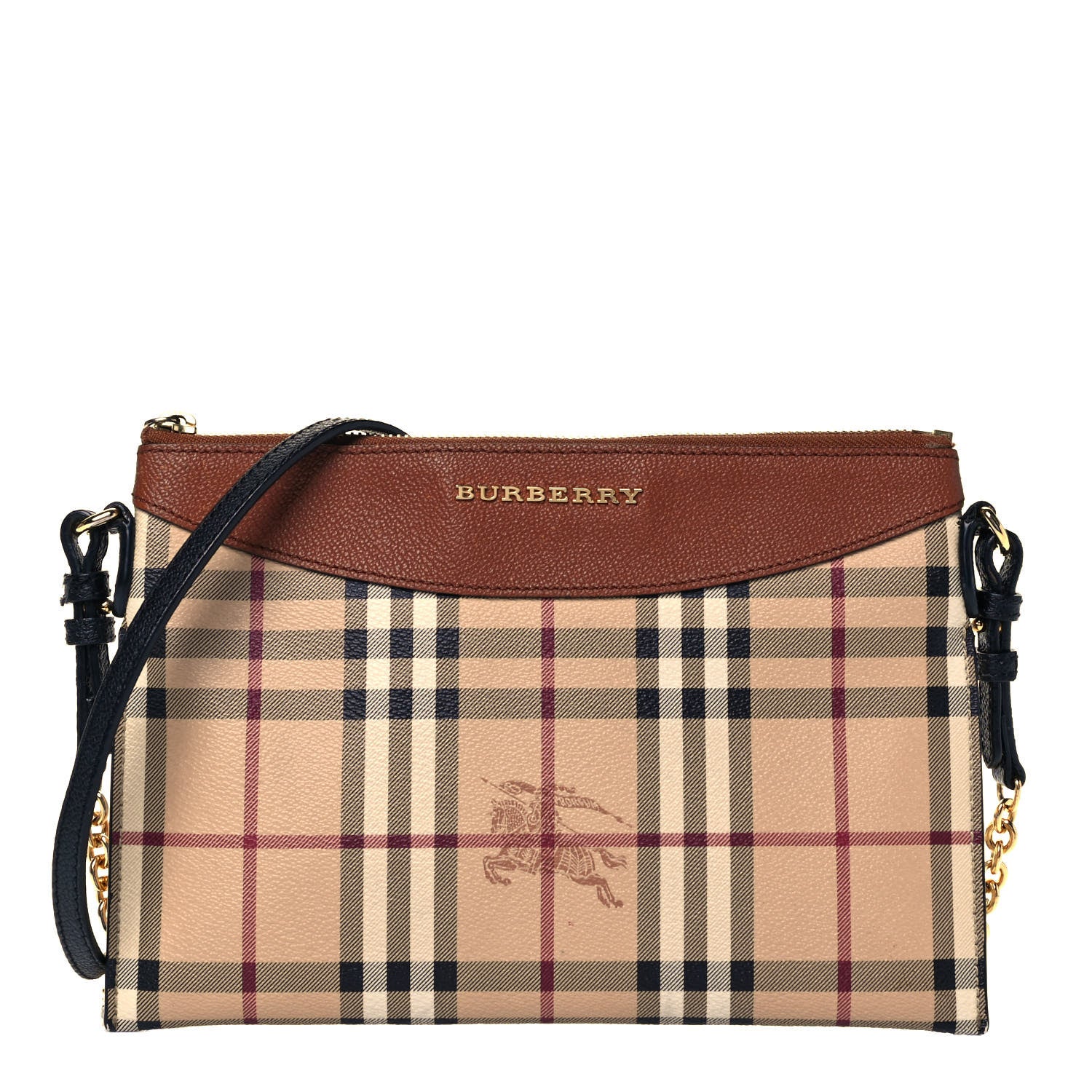 Burberry Haymarket Check Derby Peyton Crossbody Clutch Bag 1 of 8