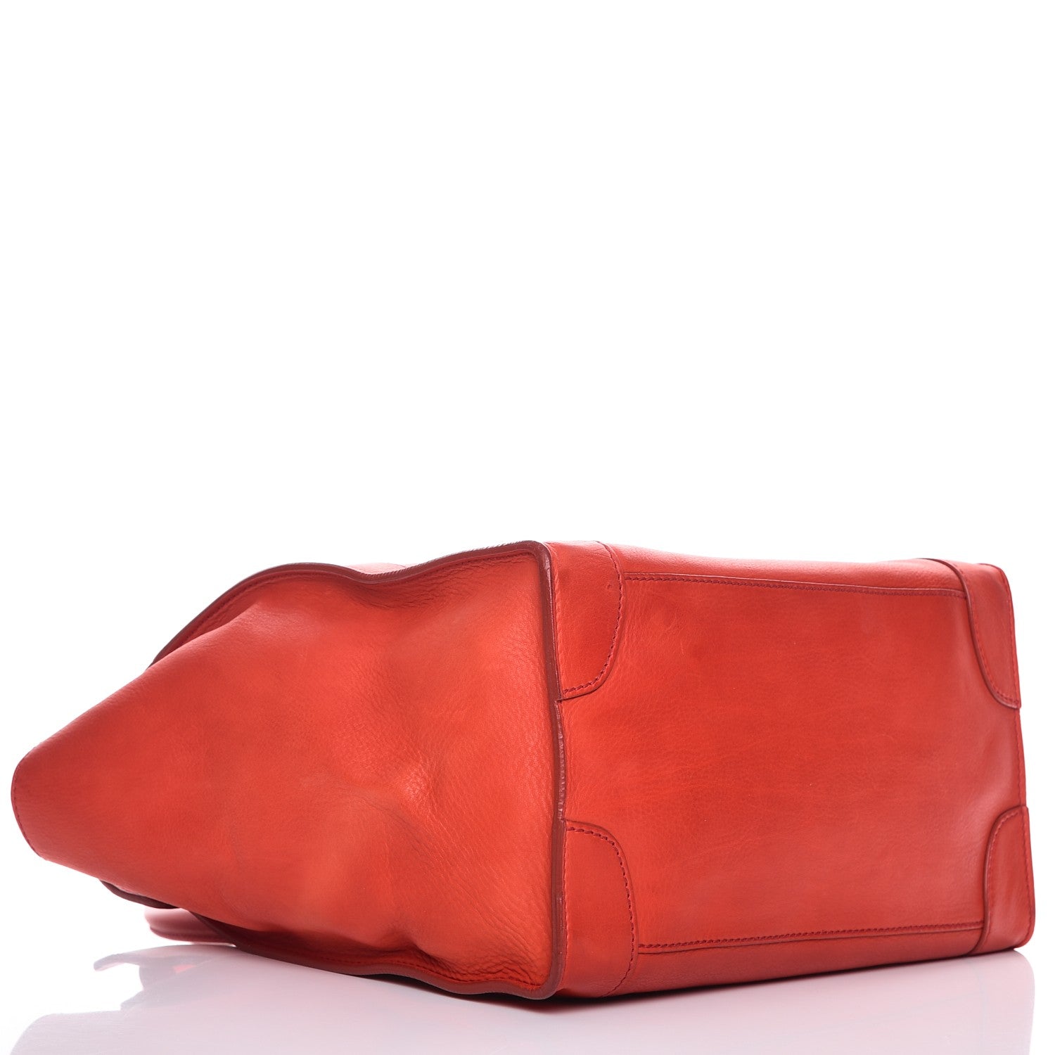 Celine Calfskin Mini Luggage Vermillion 4 of 19