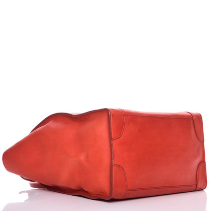 Celine Calfskin Mini Luggage Vermillion 4 of 19