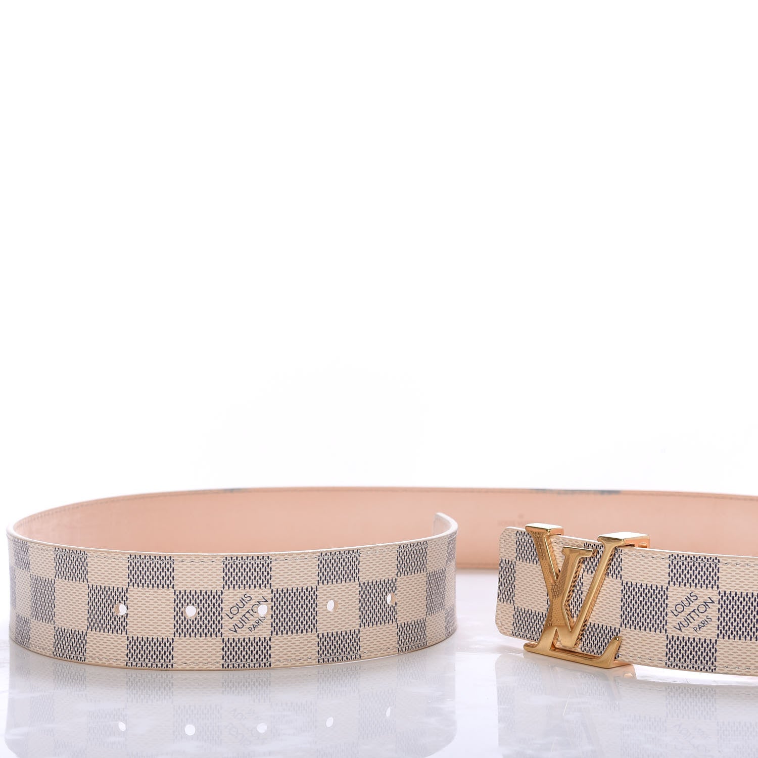 Louis Vuitton Damier Azur LV Initiales Belt 90 36 5 of 6