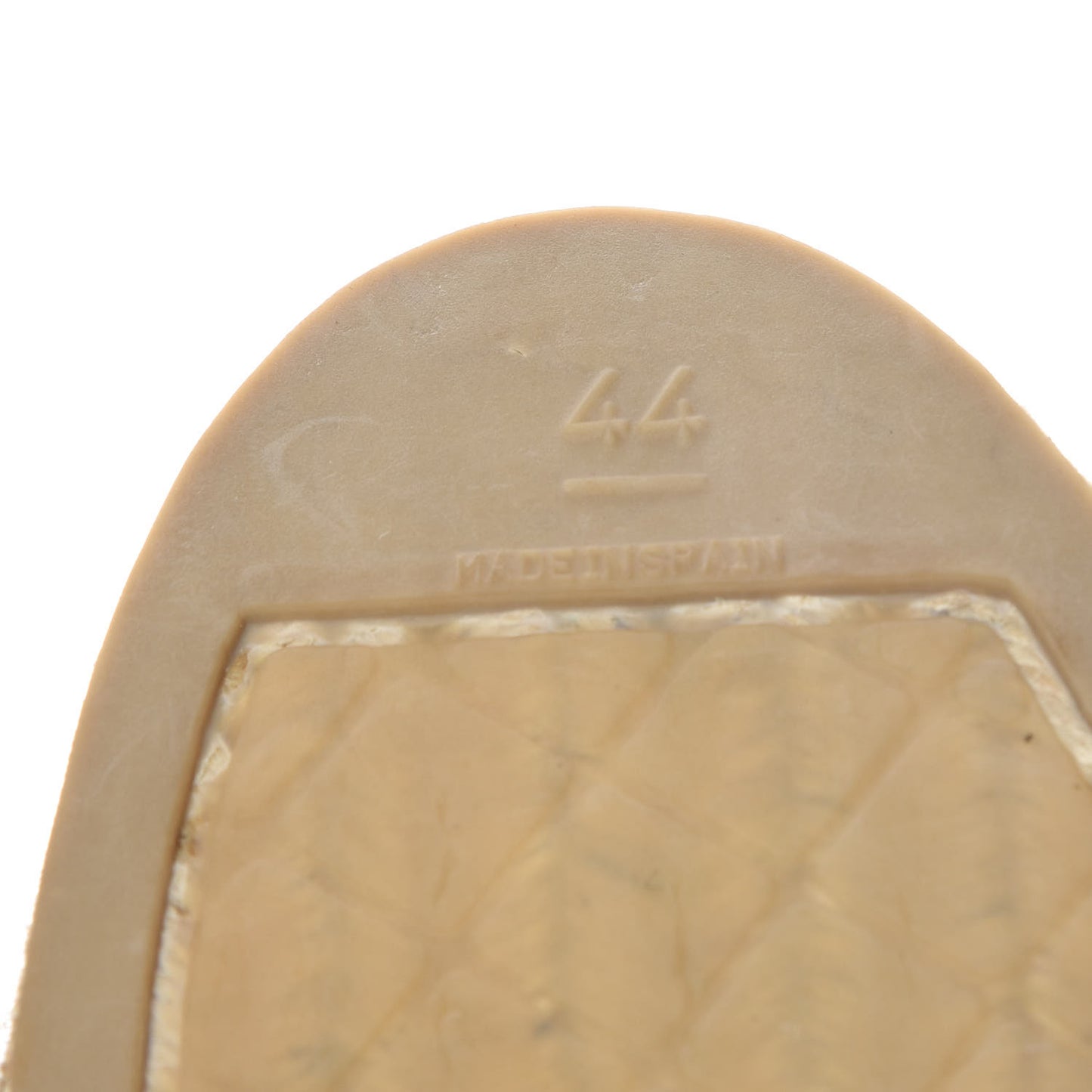 Toile CC Cap Toe Espadrilles 44 Beige