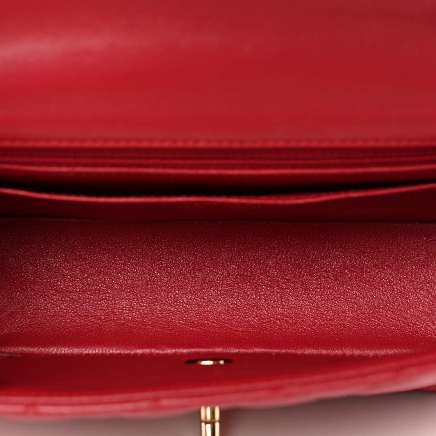 Chanel Lambskin Quilted Mini Rectangular Flap Red 6 of 10
