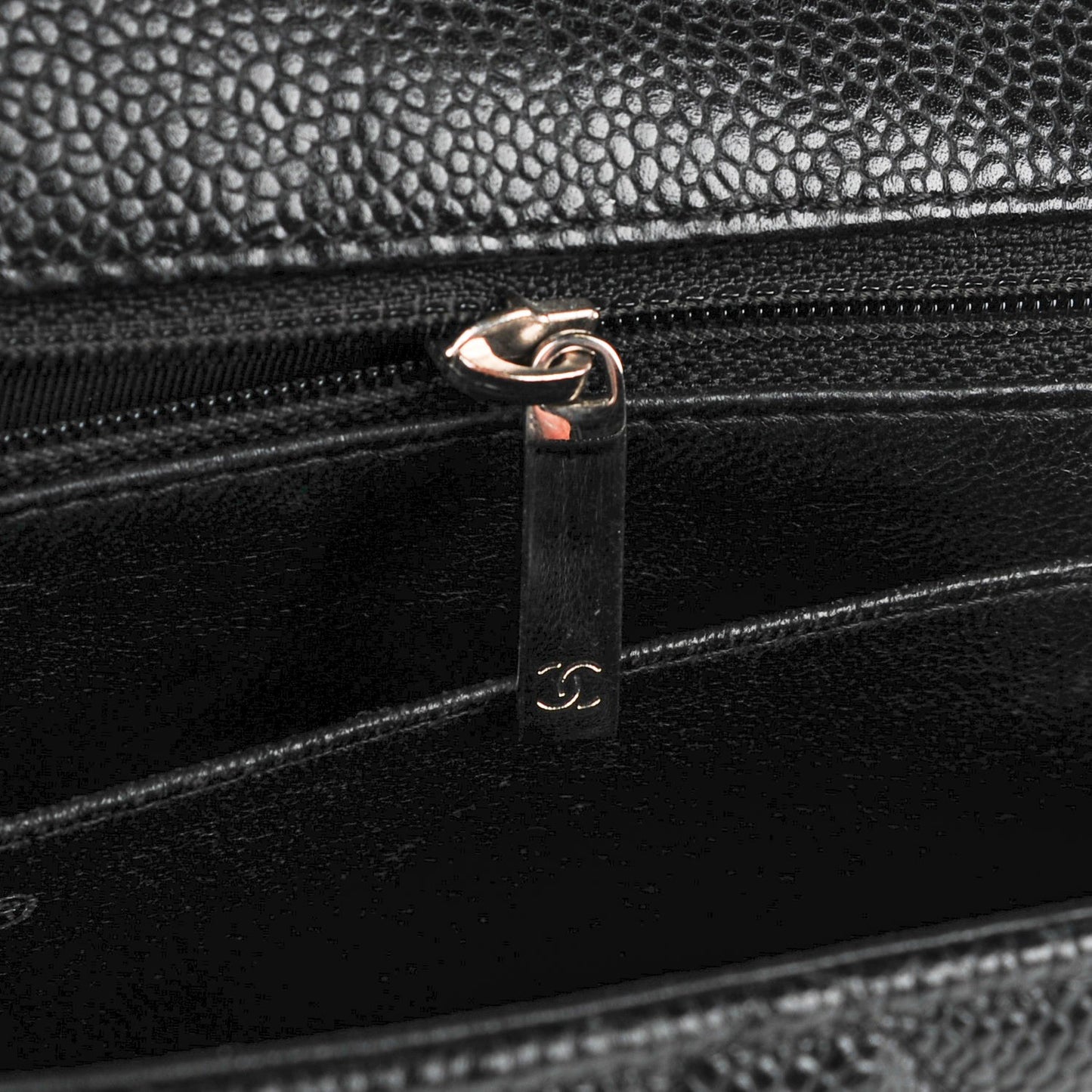 Caviar Quilted Jumbo Single Flap Black