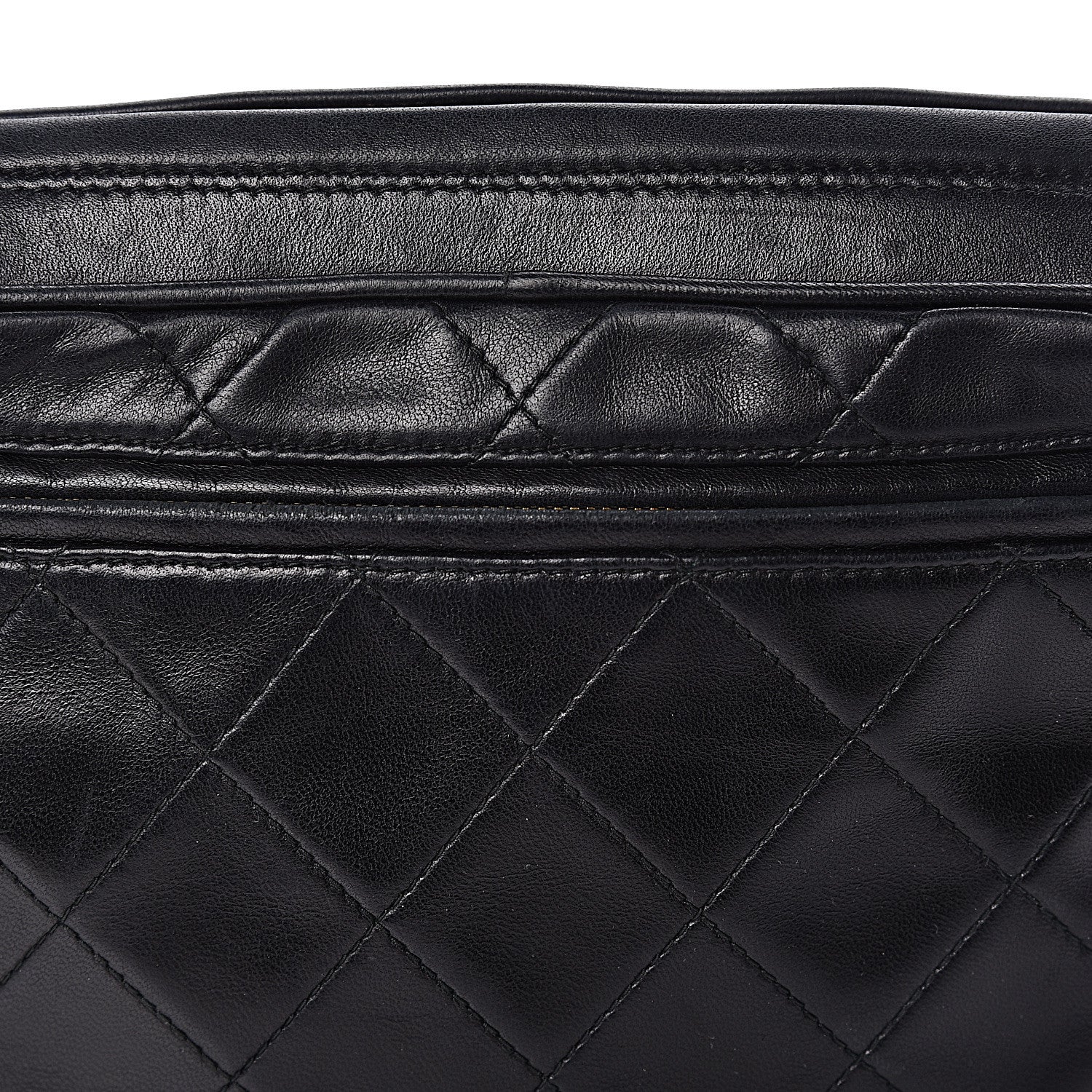 Chanel Lambskin Quilted Camera Case Black 15 of 17