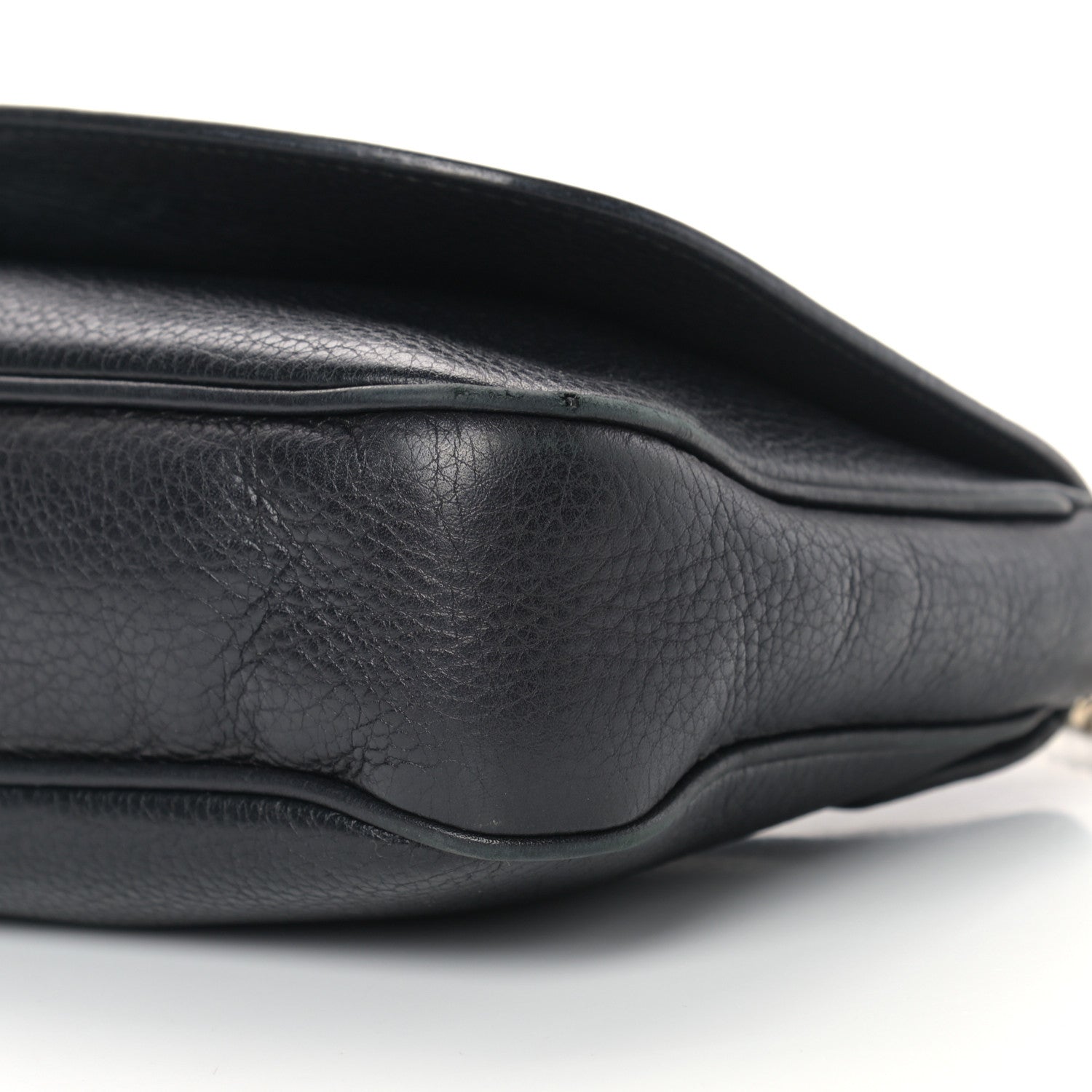 Gucci Pebbled Calfskin Medium Soho Flap Crossbody Black 9 of 15