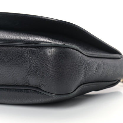 Gucci Pebbled Calfskin Medium Soho Flap Crossbody Black 9 of 15