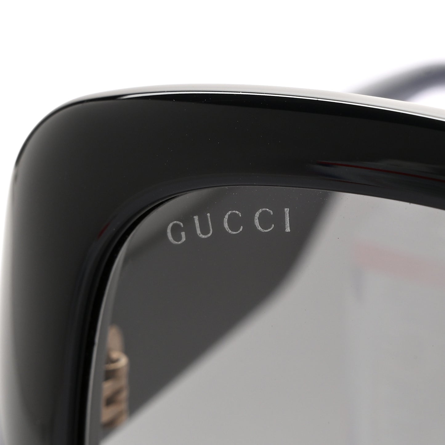 Acetate Square GG Web Sunglasses GG0713S Black