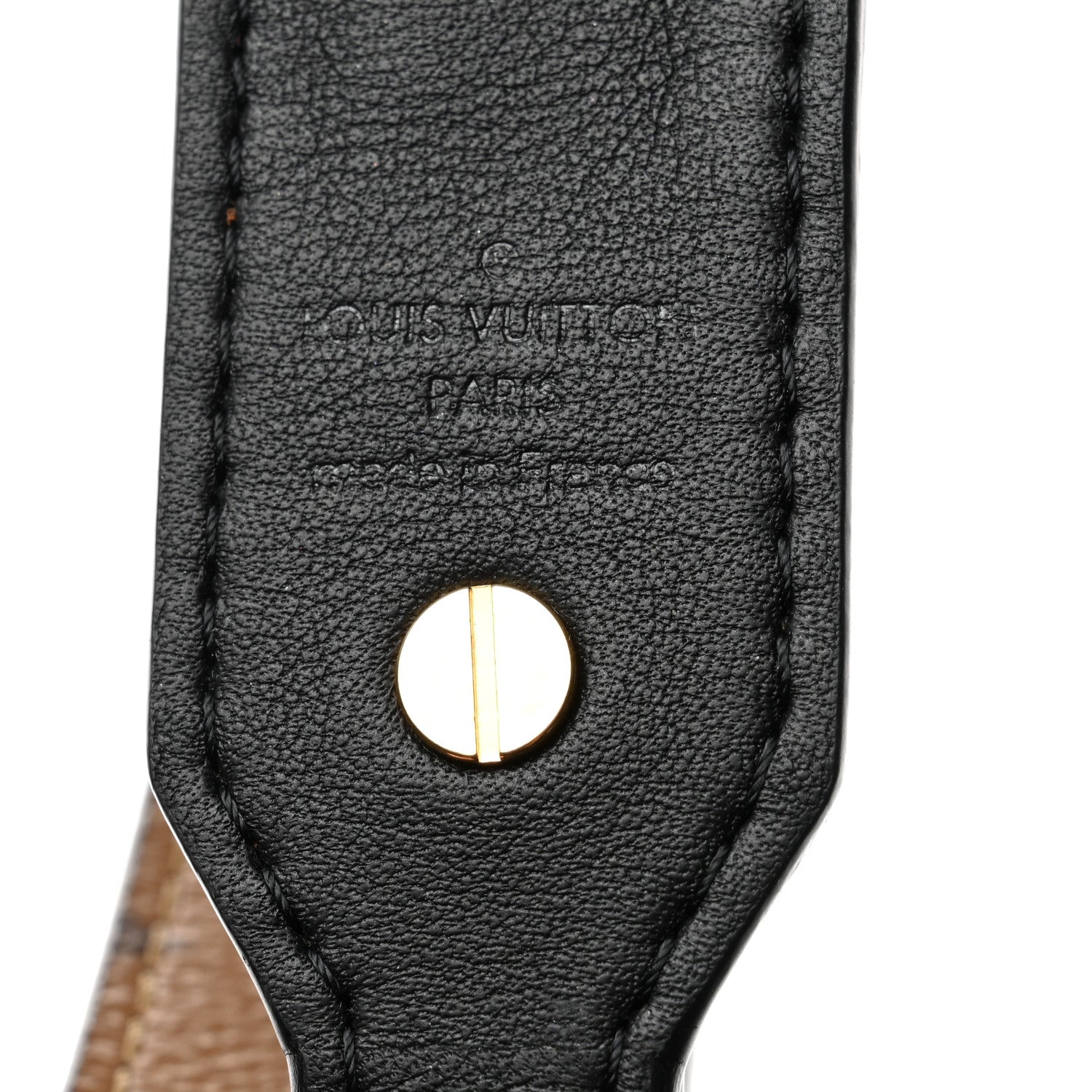 Louis Vuitton Reverse Monogram Bandouliere Shoulder Strap XL Black 4 of 6