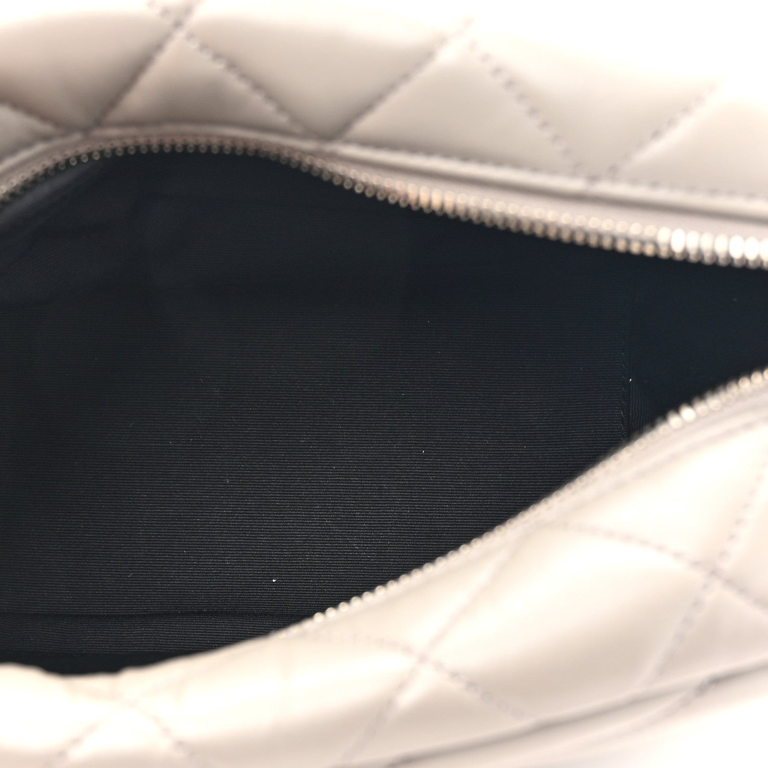 Saint Laurent Calfskin Y Quilted Monogram Small Loulou Bowling Bag Light Gray 5 of 10