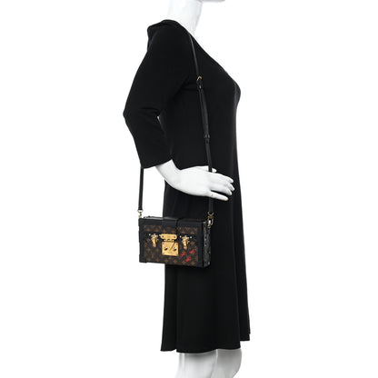 Louis Vuitton Monogram Petite Malle Black 2 of 10