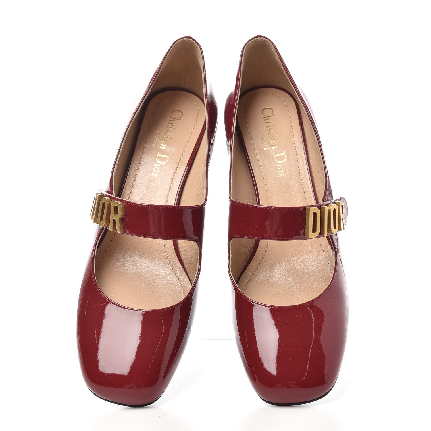 Christian Dior Patent Baby-D Ballet Pumps 38 Scarlet 5 of 11