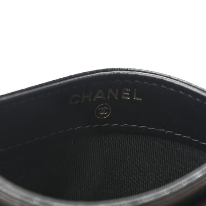 Chanel Caviar Camellia Embossed Card Holder Black 5 of 9