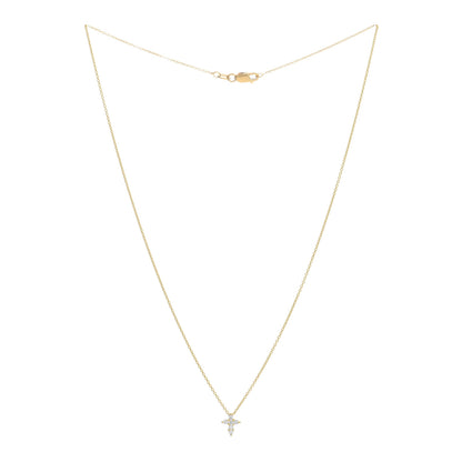 Roberto Coin 18K Yellow Gold Diamond Tiny Treasures Baby Cross Pendant Necklace 2 of 4
