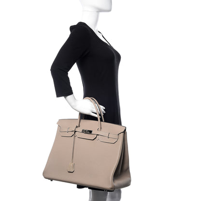 Hermes Togo Birkin 40 Gris Tourterelle 2 of 11