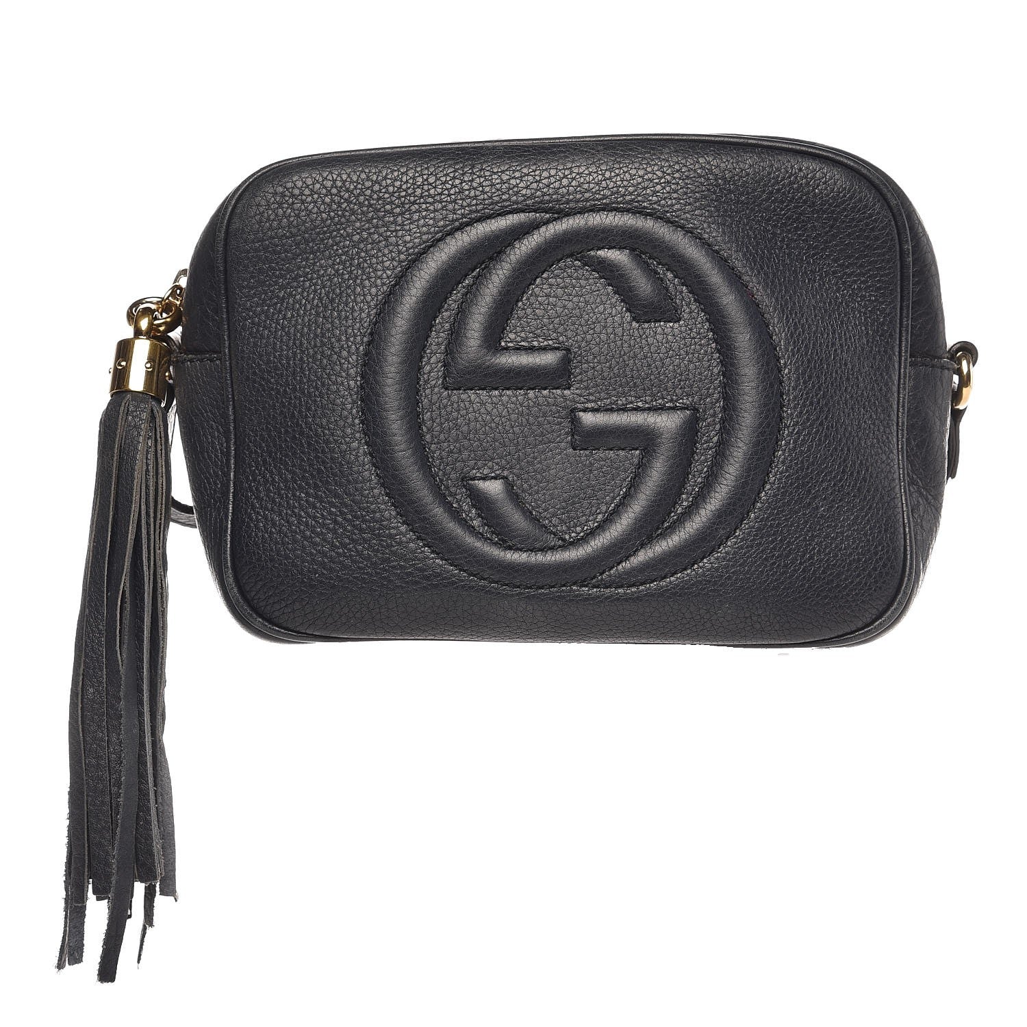 Gucci Pebbled Calfskin Small Soho Disco Bag Blue 1 of 16