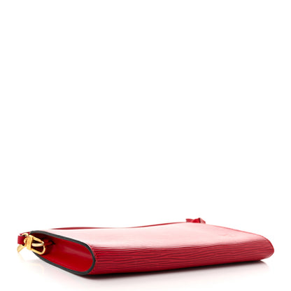 Louis Vuitton Epi Pochette Accessories 24 Castillan Red 4 of 10