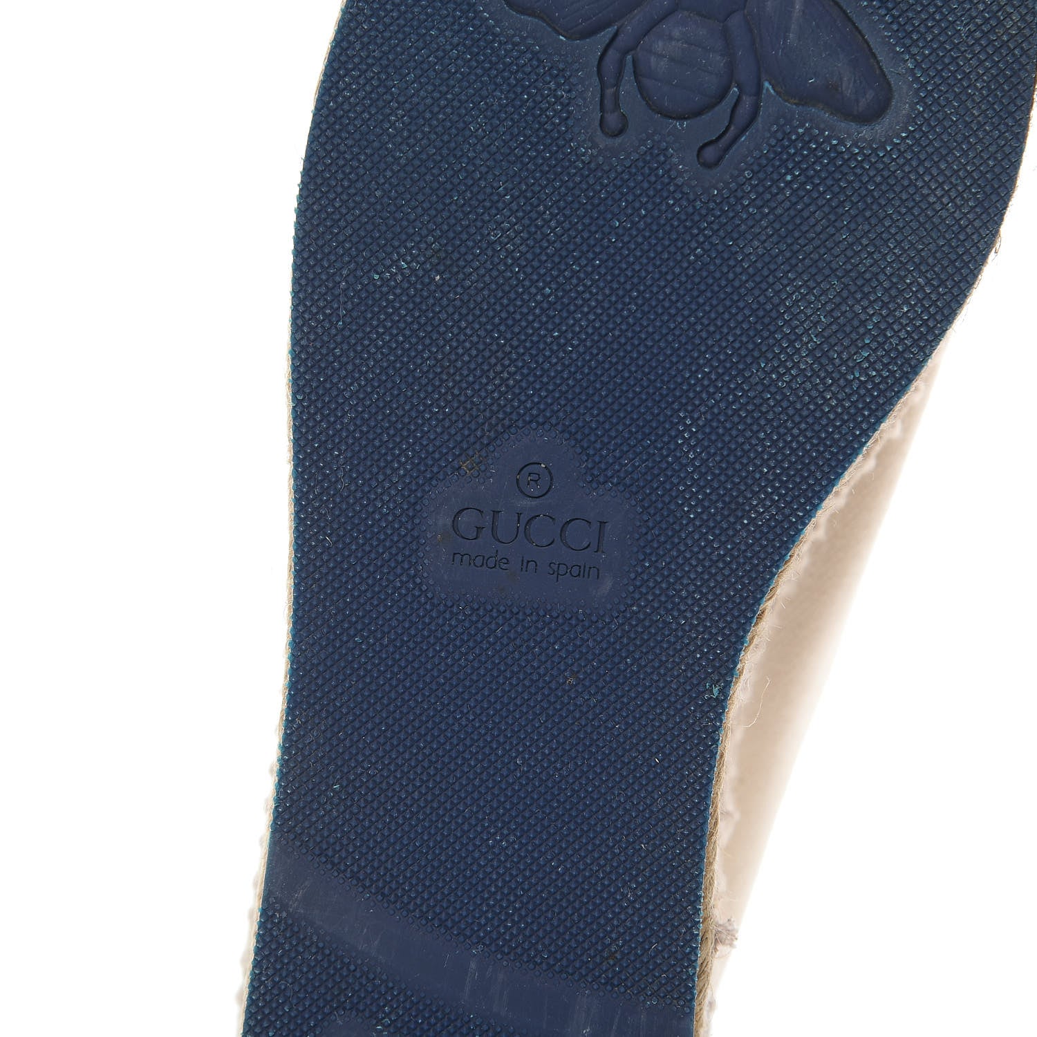 Gucci Canvas Logo Lace-Up Platform Espadrilles 36.5 Greggio Grege 8 of 15