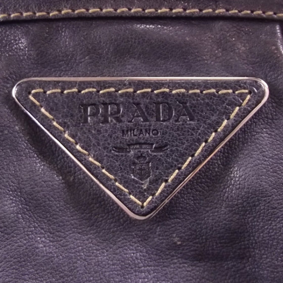 Leather Buckles Tote Blue