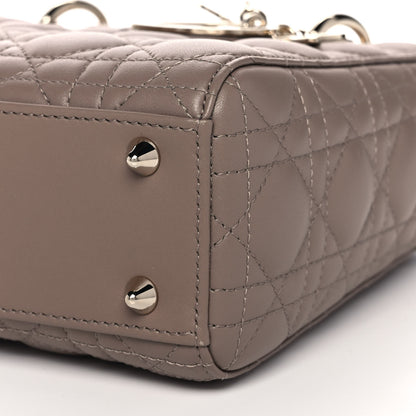 Christian Dior Lambskin Cannage Small My ABCDior Lady Dior Warm Taupe 10 of 11