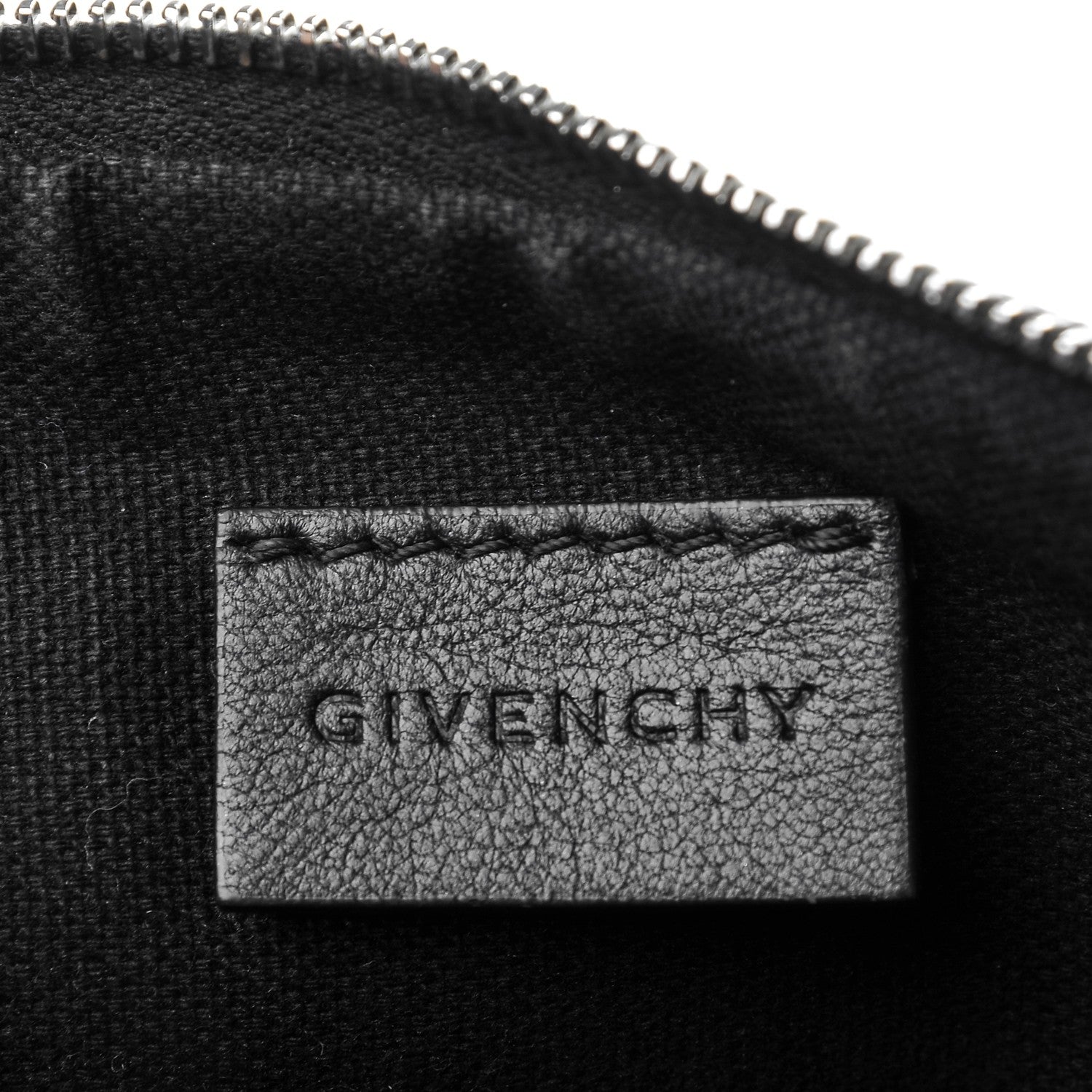 Givenchy Textured Coated Canvas Favelas Medium Antigona Pouch Black 8 of 9
