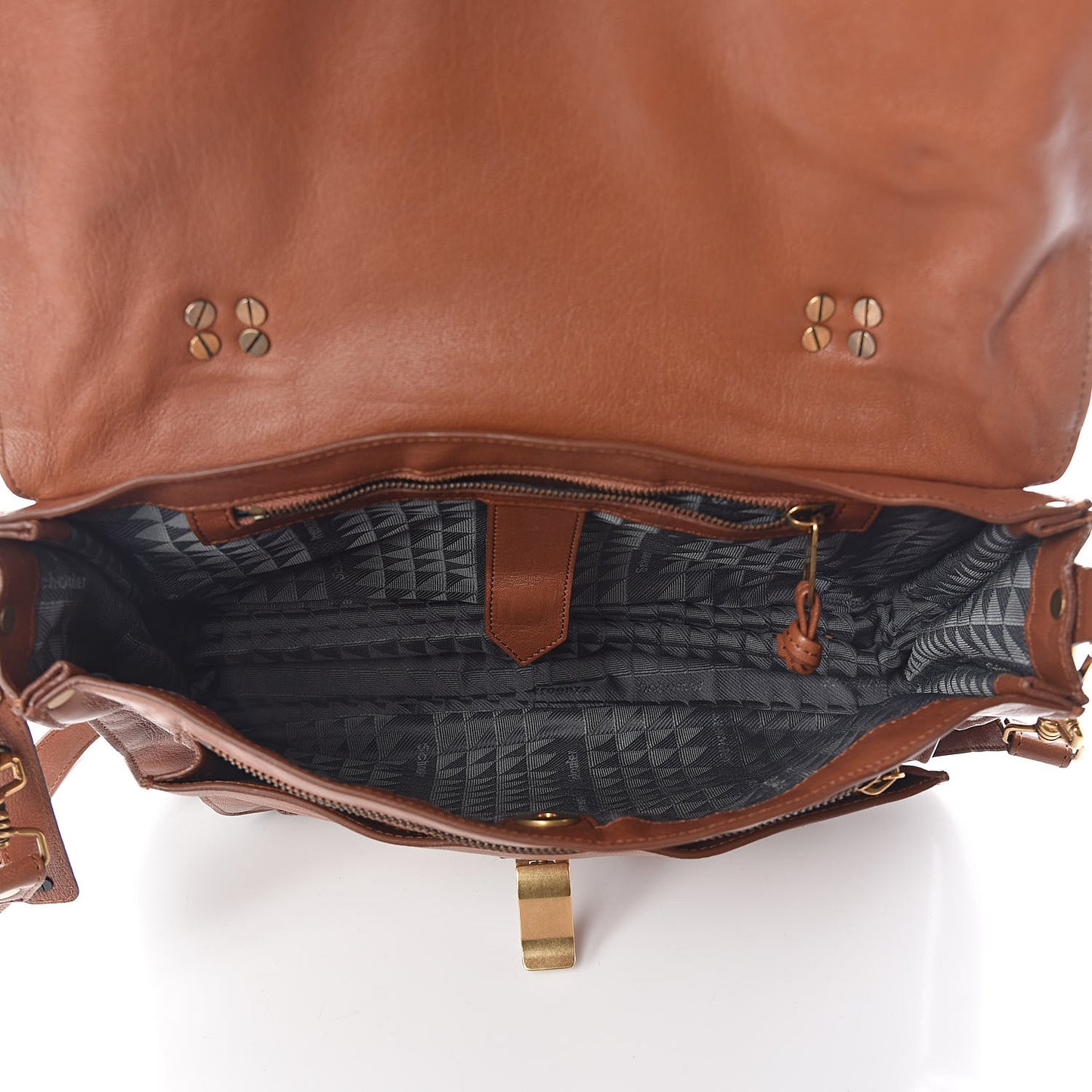 Lambskin Medium PS1 Satchel Saddle