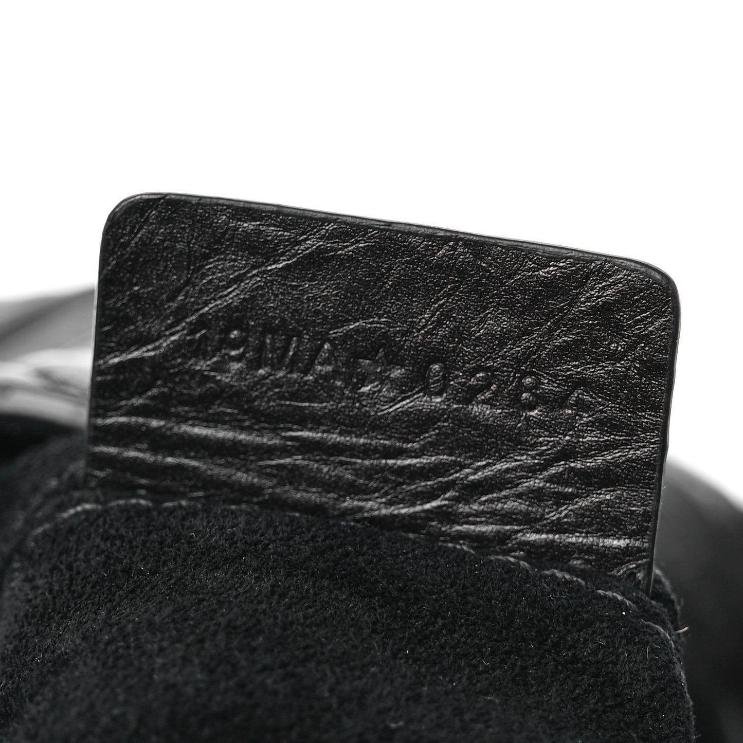 Crinkled Calfskin Macrocannage Large Toujours Black