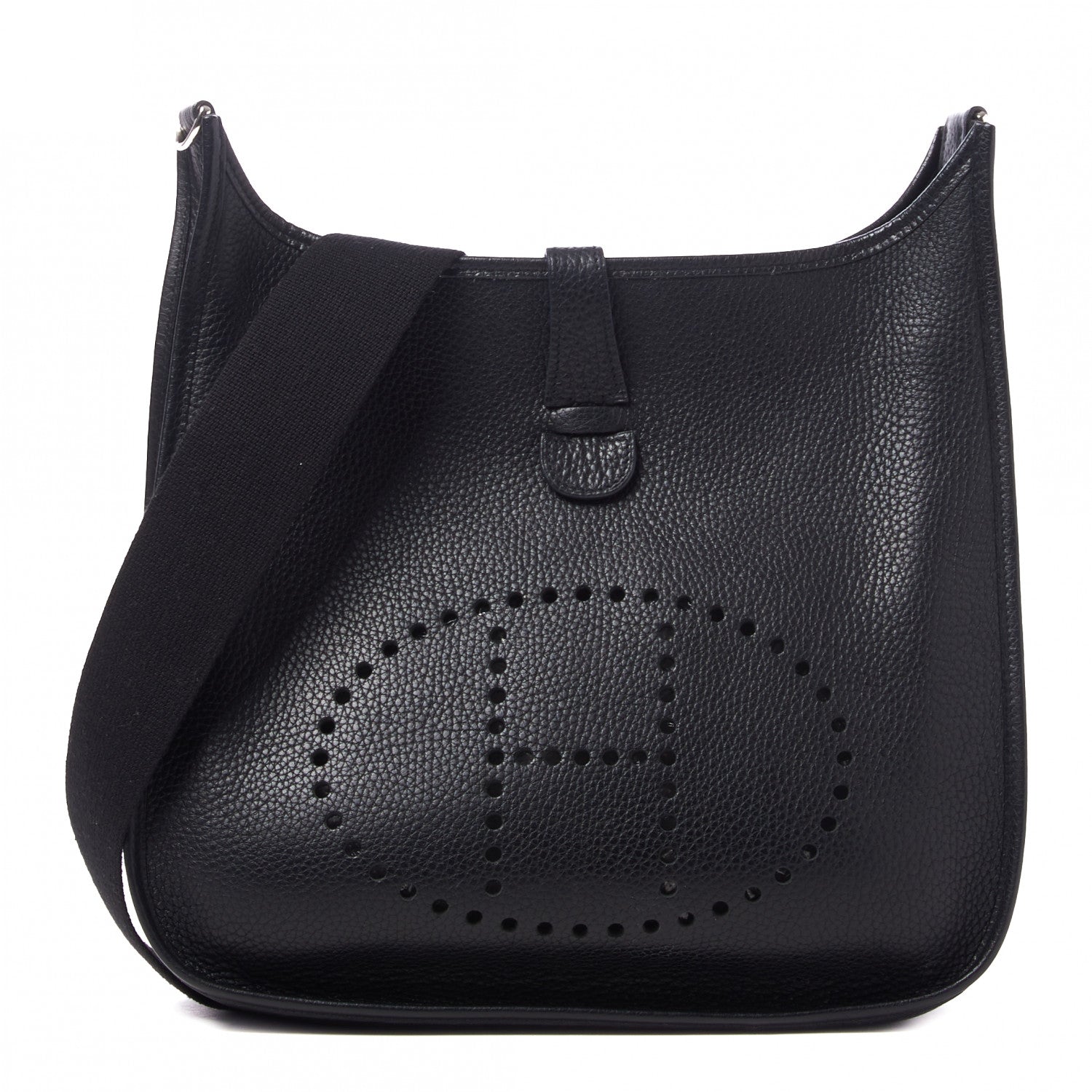 Hermes Taurillon Clemence Evelyne II GM Black 1 of 8