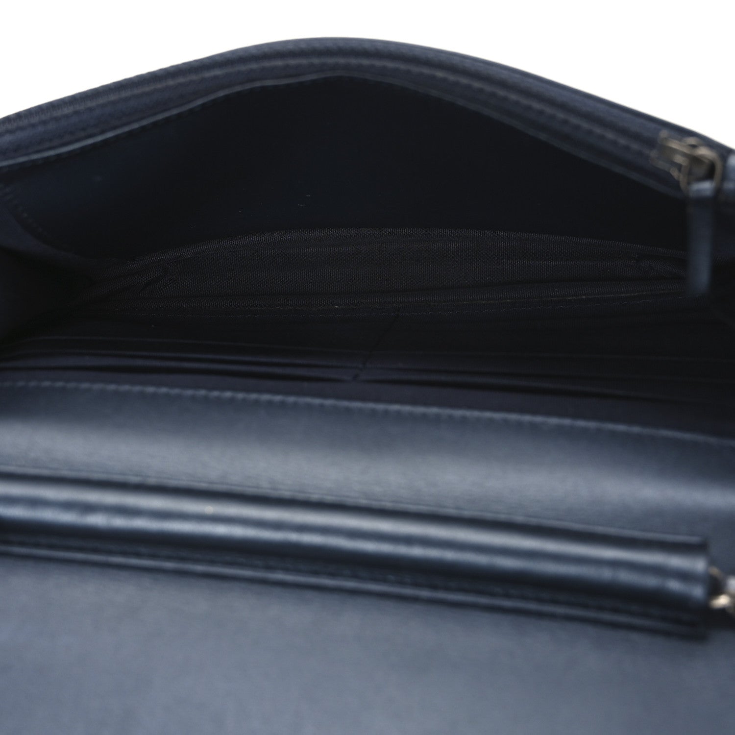 Chanel Iridescent Calfskin Quilted Boy Wallet On Chain WOC Blue 5 of 12