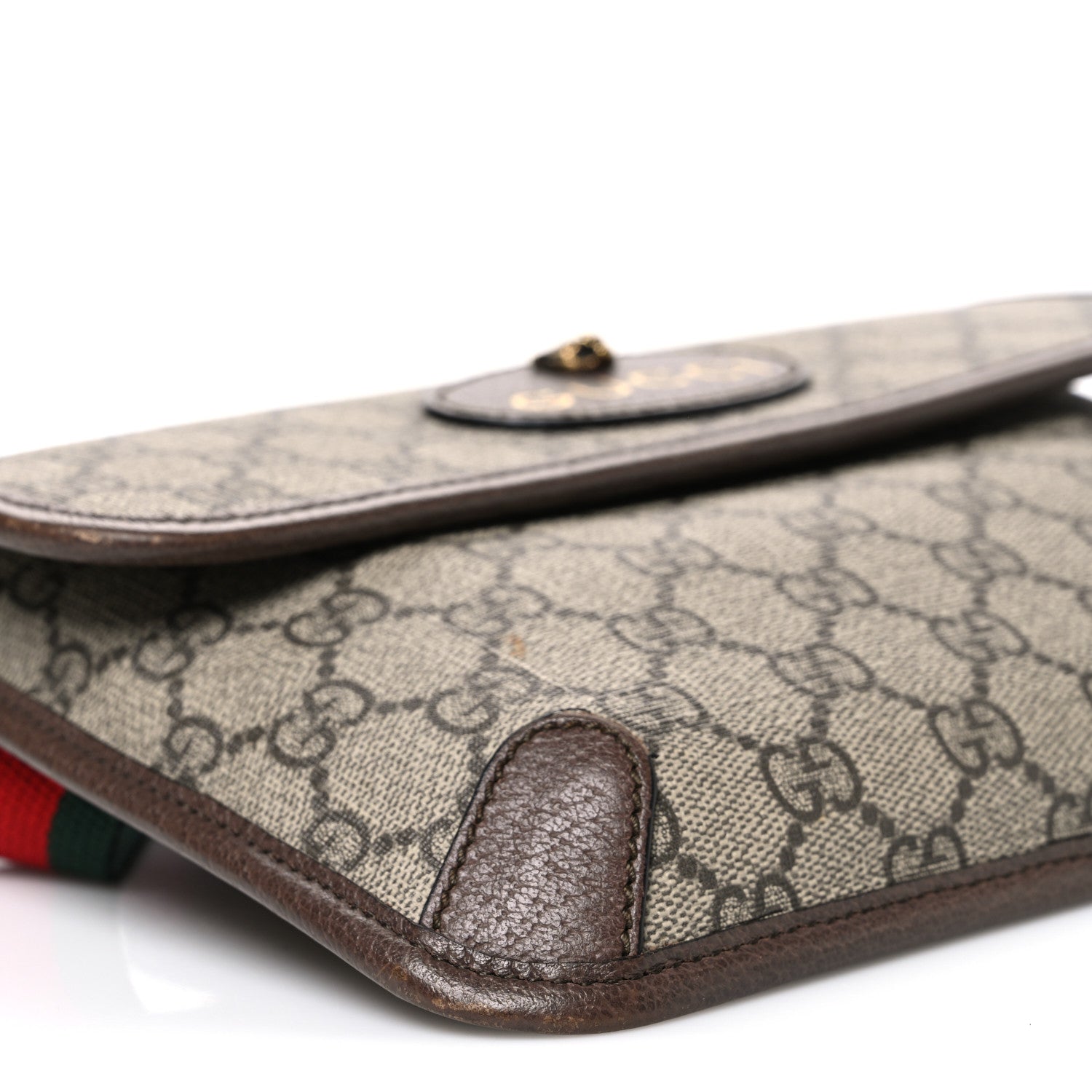 Gucci GG Supreme Monogram Neo Vintage Web Belt Bag Brown 9 of 11