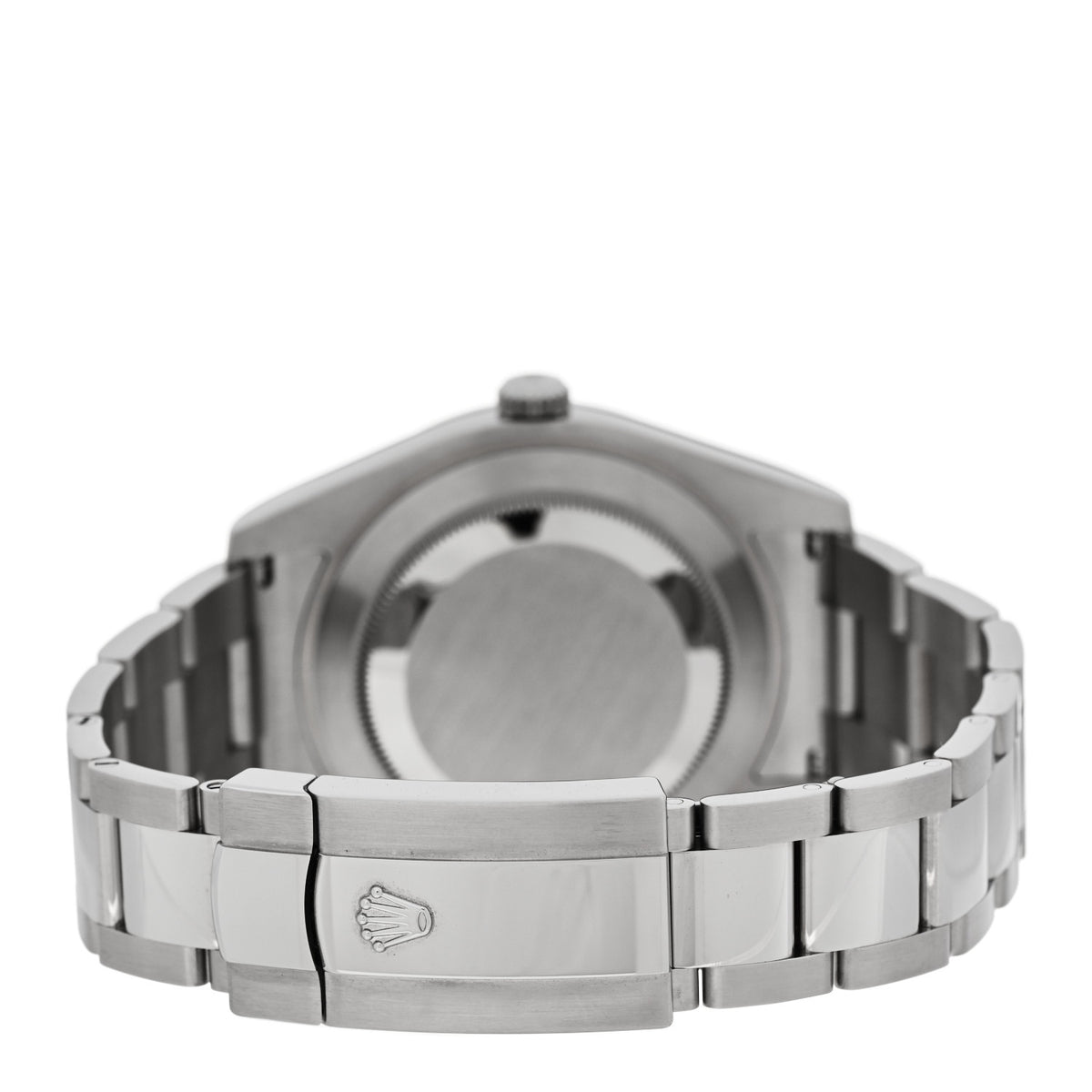 Stainless Steel 18K White Gold 41mm Oyster Perpetual Datejust Watch Black 116334