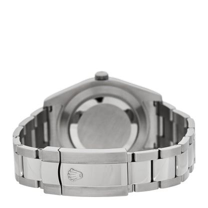 Rolex Stainless Steel 18K White Gold 41mm Oyster Perpetual Datejust Watch Black 116334 3 of 5