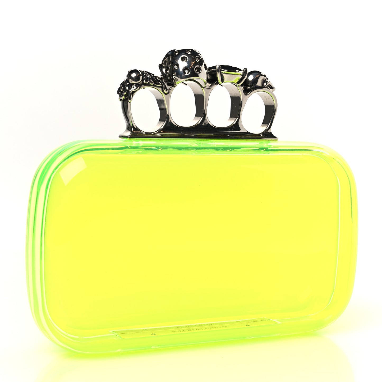 Resin Knuckle Clutch Neon Yellow