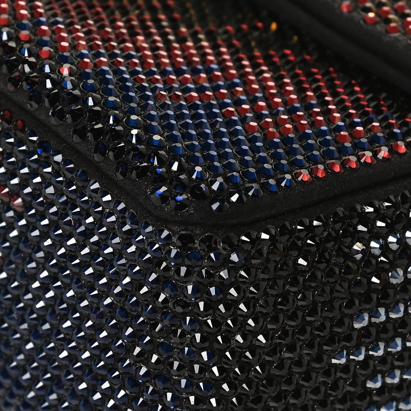 Suede Calfskin Crystal Small Single Flap Multicolor