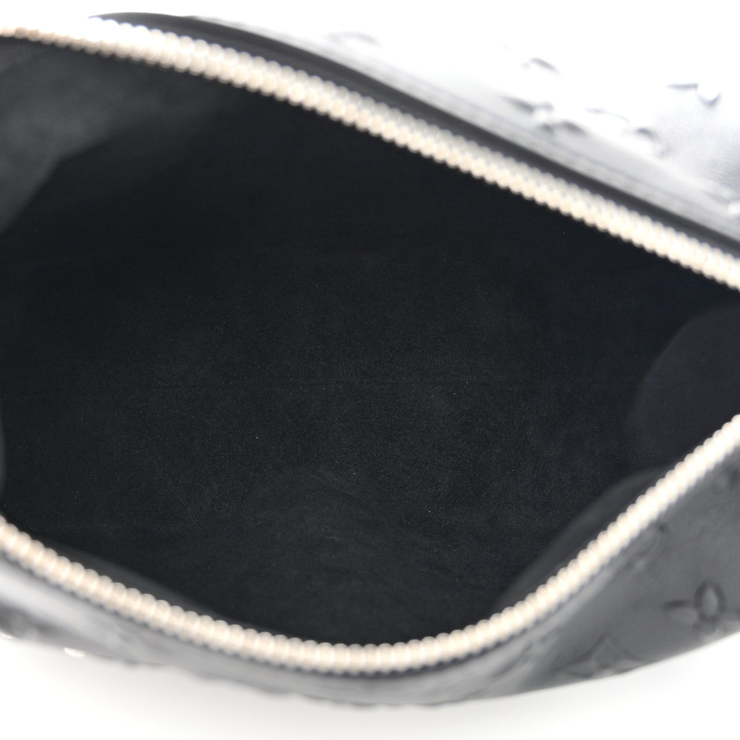Louis Vuitton Calfskin Debossed Monogram Side Trunk Black 5 of 10